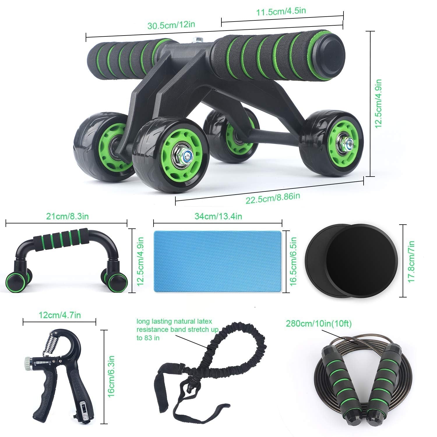 10 in 1 fitness kit